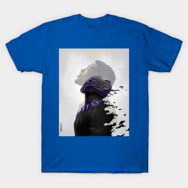 Black panther tribute T-Shirt by sidomatic